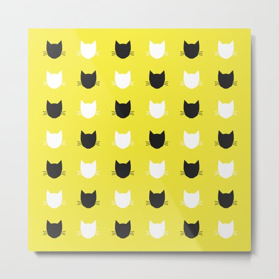 Cat Pattern 04 Metal Print