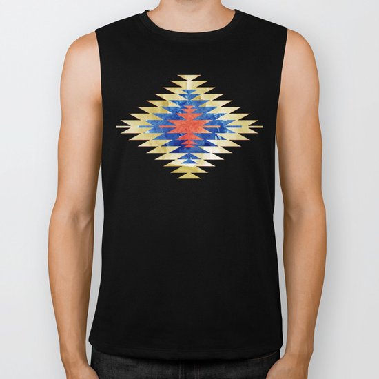 Painted Navajo Suns Biker Tank