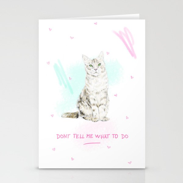 Don't Tell Me What To Do Stationery Cards