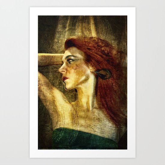 Golden Girl Art Print