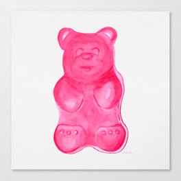Pink Gummy Bear  Canvas Print