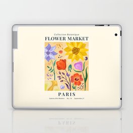 Vintage Flower Market Paris Art Galerie Laptop Skin