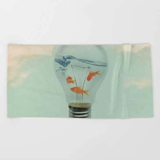 Ideas and Goldfish (RM) Beach Towel