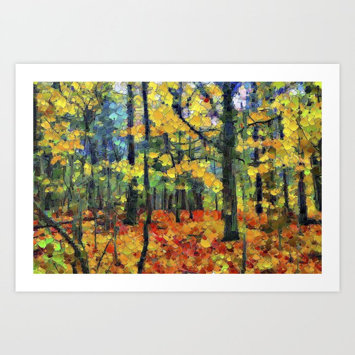 Autumn Woods Art Print