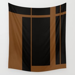 Brown Linear  Wall Tapestry
