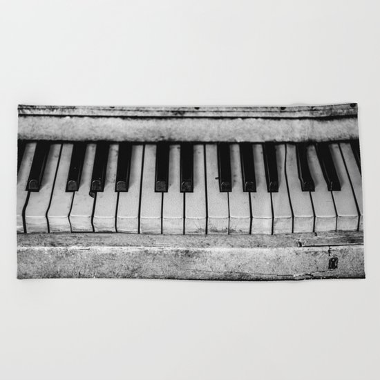 The piano Beach Towel