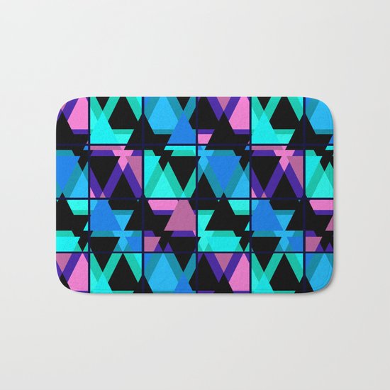 Colorful triangles . No. 1 Bath Mat