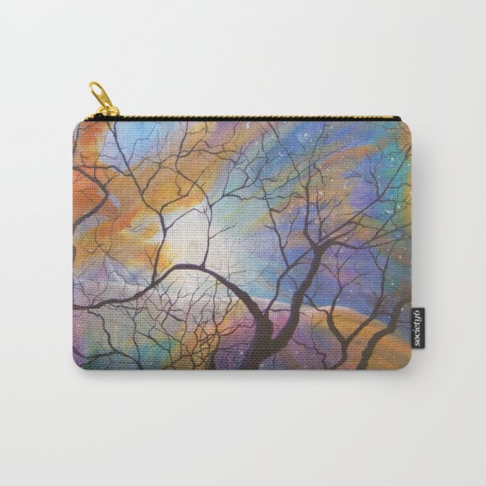 Space Tree Galaxy Painting Orion's Nebula Original Art (Dust in the Wind) Carry-All Pouch