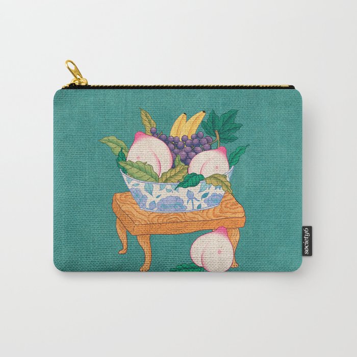 Minhwa: Fruits on the Paw Table A Type Carry-All Pouch