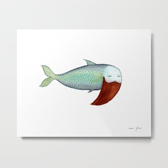 fish with beard Metal Print
