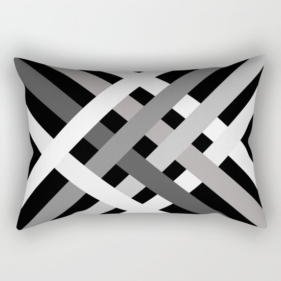 BNW Criss Cross Rectangular Pillow