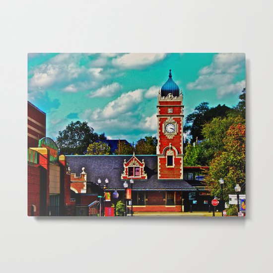 Greensburg Train Station Metal Print