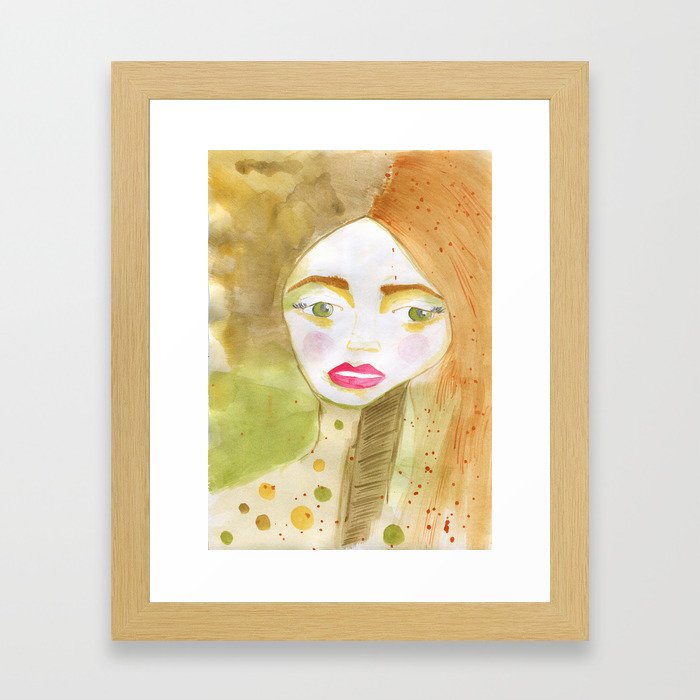 Amara, the Nature in the City Girl Framed Art Print