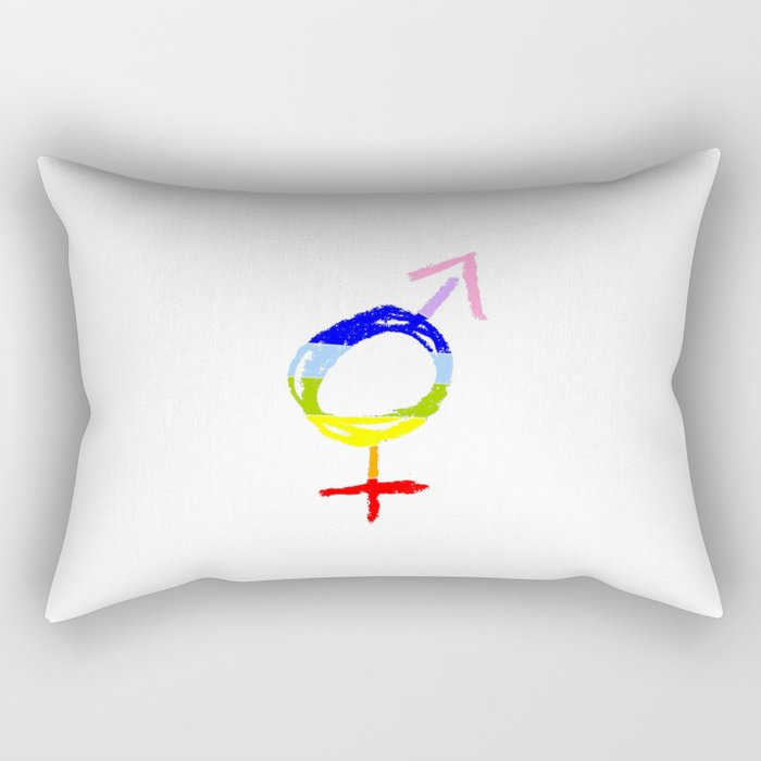 Symbol of Transgender 37 Rectangular Pillow