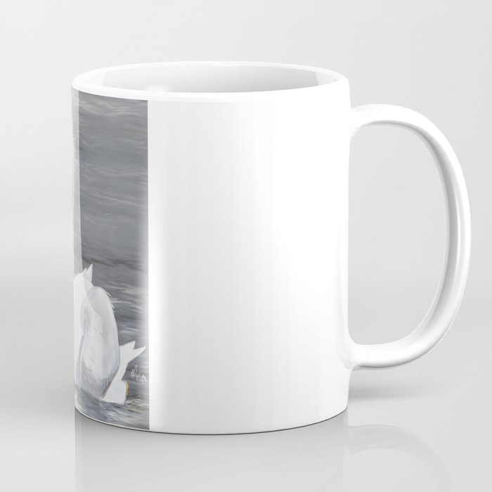White American Pelican Coffee Mug