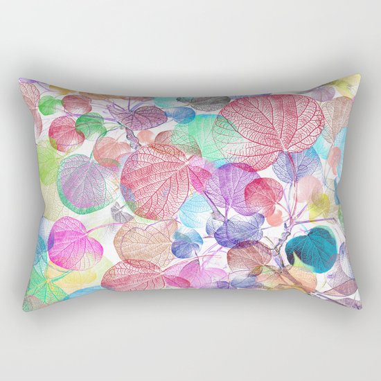 Leaf mosaic(28) Rectangular Pillow
