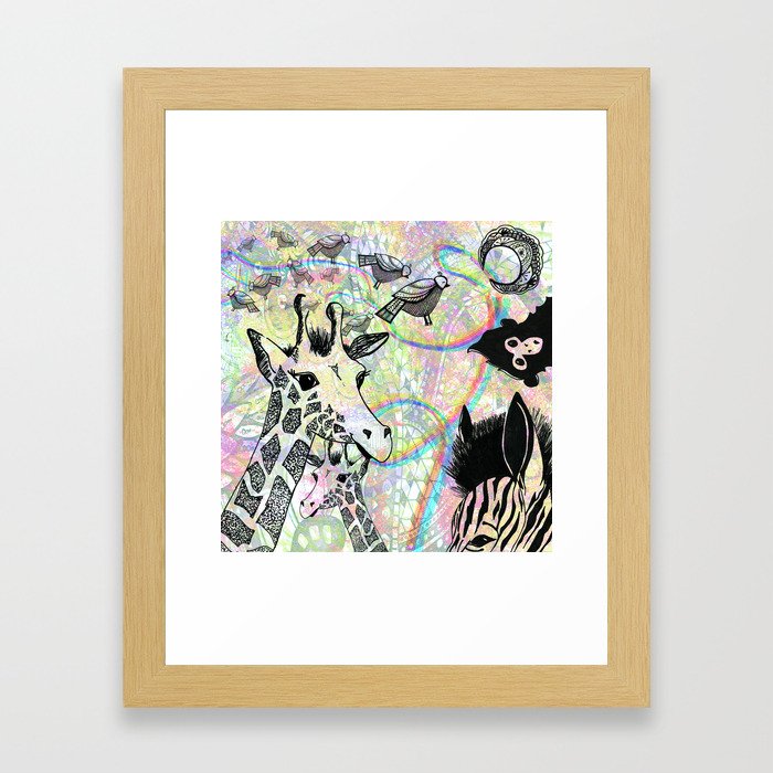 Abstract Zoo Framed Art Print