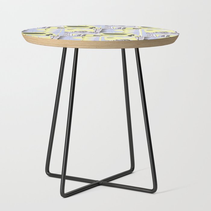 Grey and Yellow Windows Side Table