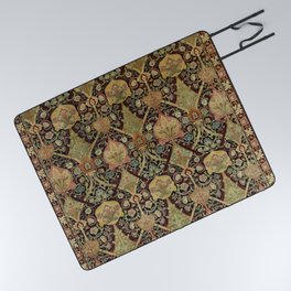 William Morris Vintage Wimbeldon Persian Floral Picnic Blanket