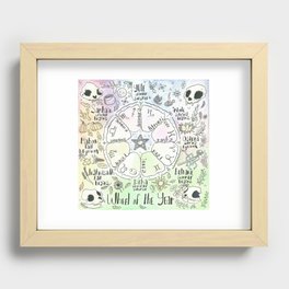 Wheel of the Year Recessed Framed Print