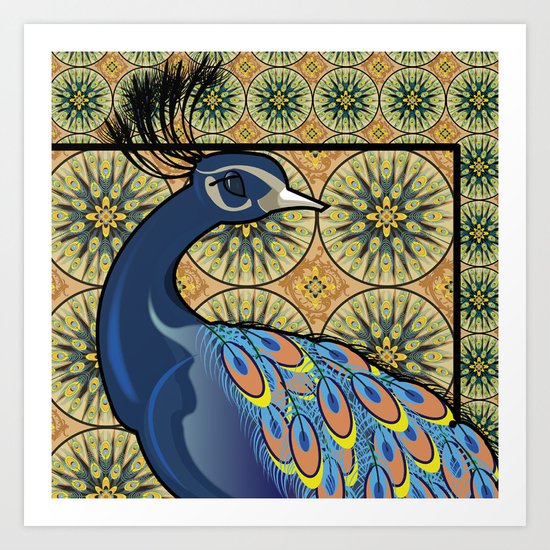 PEACOCK Art Print