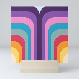 Retro Rainbow 02 Mini Art Print