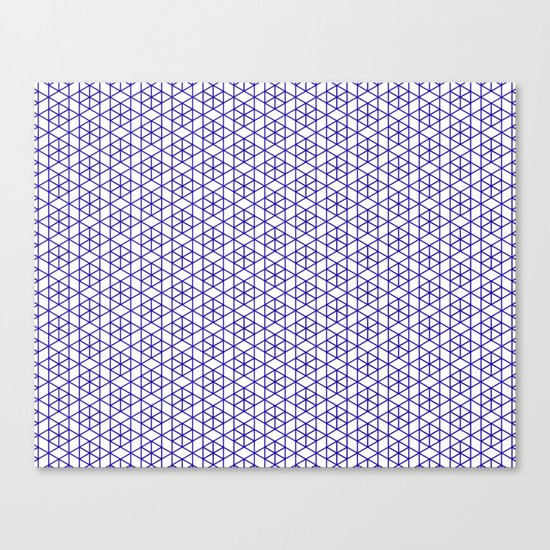Karthuizer Blue & White Pattern Canvas Print