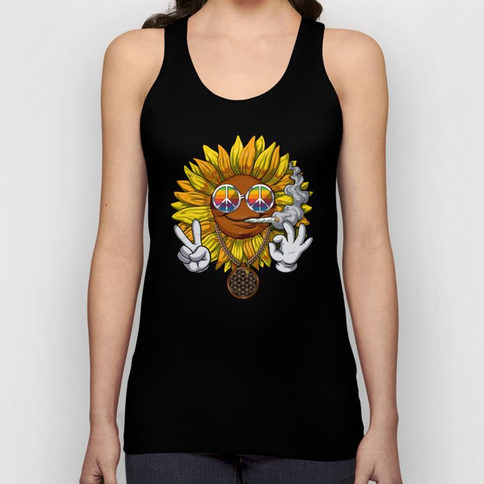 Sunflower Hippie Stoner Tank Top