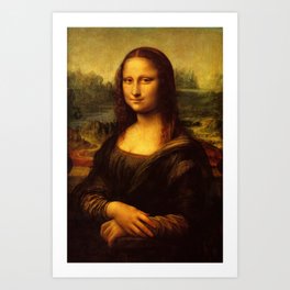Leonardo Da Vinci Mona Lisa Art Print