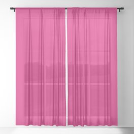 Dianthus Pink Sheer Curtain