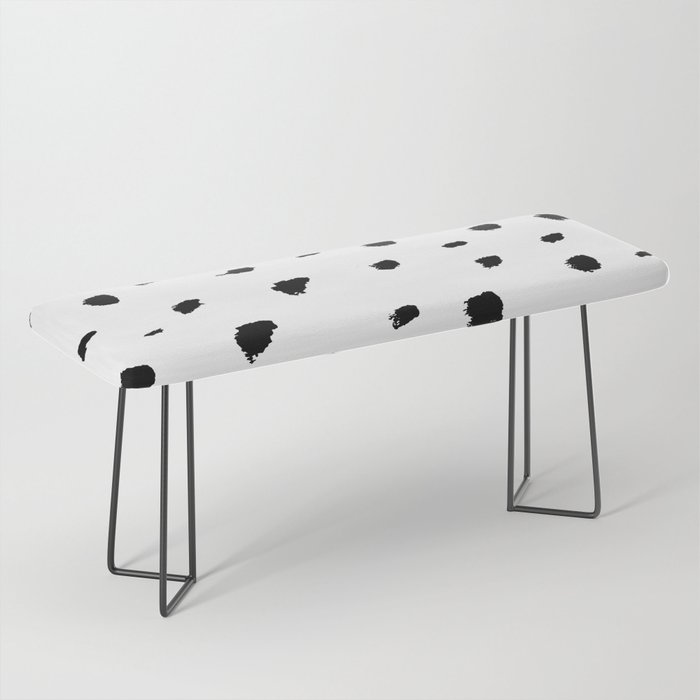 Ink Spots // Black-and-white abstract Bench