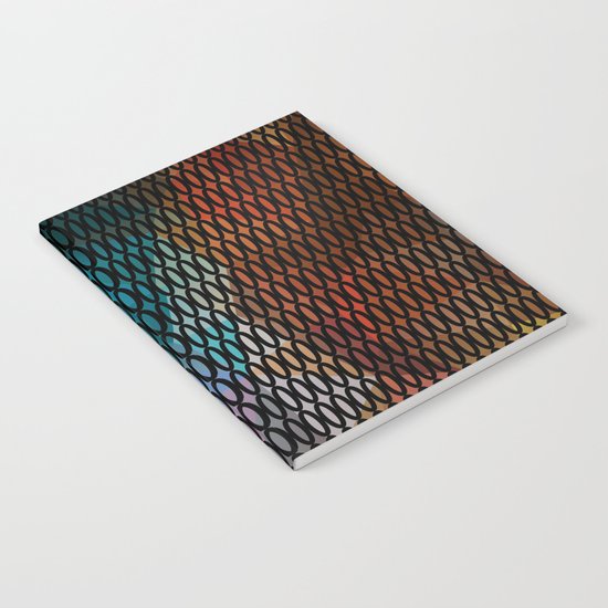 Abstract background of triangles polygon print. Bright dark design colors Notebook