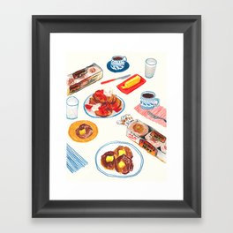 Breakfast Breakfast  Framed Art Print