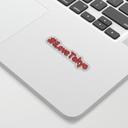 "#iLoveTokyo" Cute Design. Buy Now Sticker