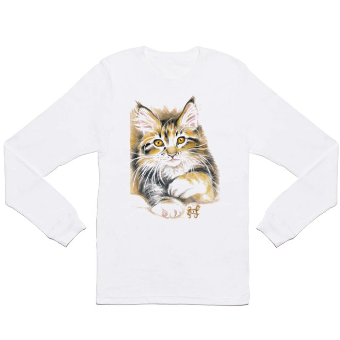 Maine Coon Kitty Long Sleeve T Shirt