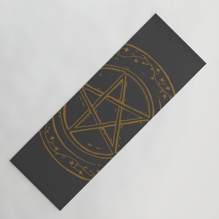 Hand drawn pentacle Yoga Mat