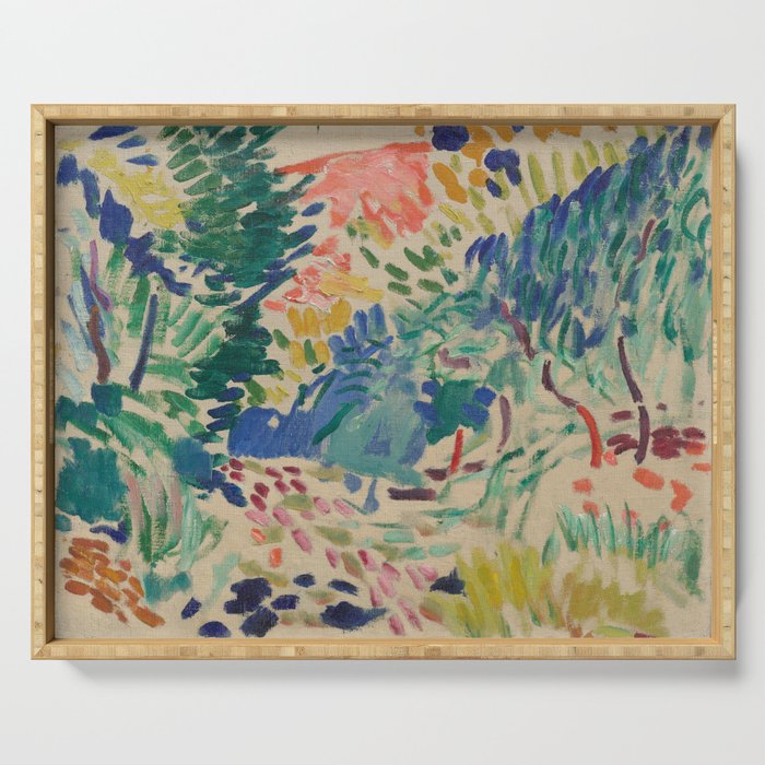 Landscape at Collioure by Henri Matisse Serving Tray