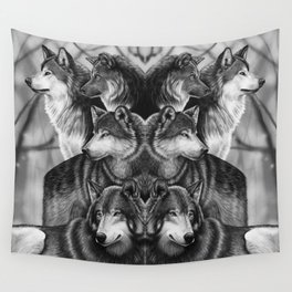 Wolf Pack Wall Tapestry