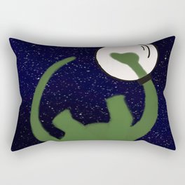 Dave the Dinosaur in Space Rectangular Pillow