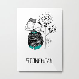 StoneHead Metal Print