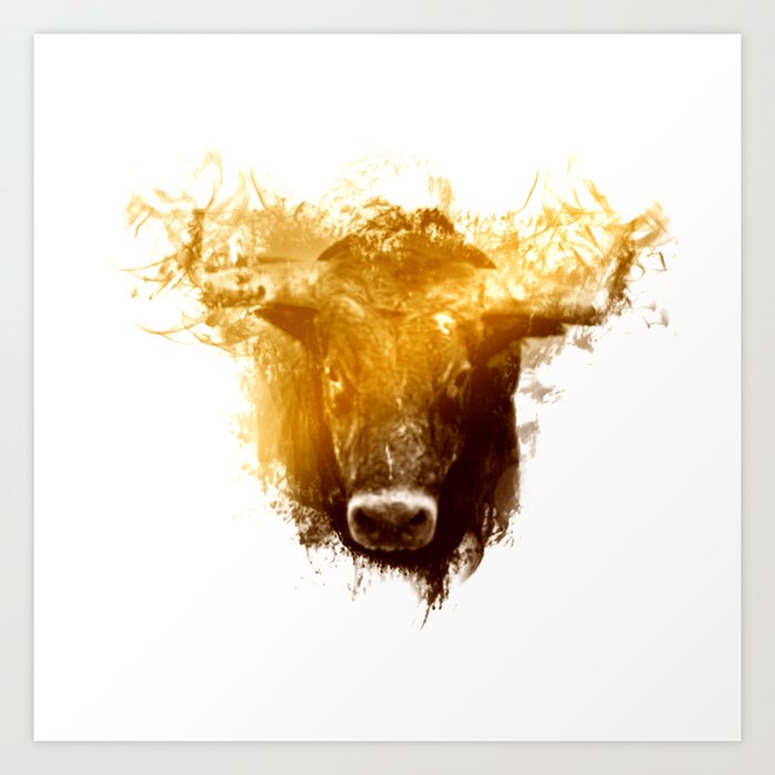 Bull Art Print