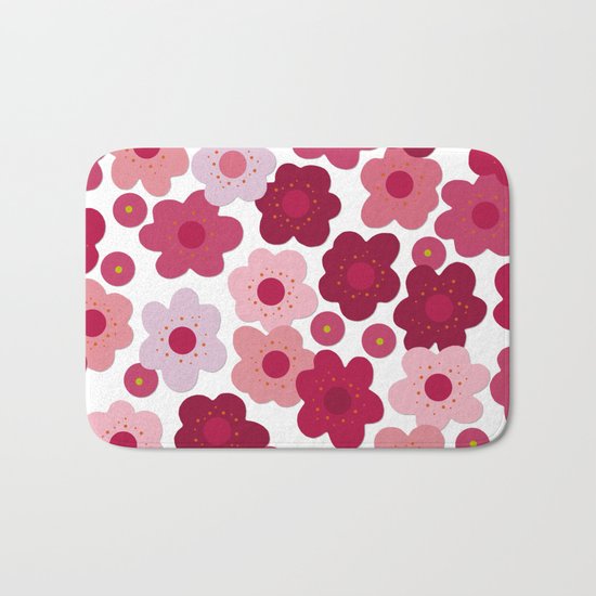cherry blossom pop Bath Mat