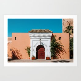 Colorful Marrakech Morocco photography print Art Print