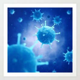 Viruses Art Print