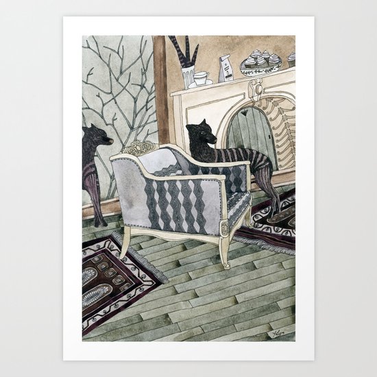 Empty Chair Art Print