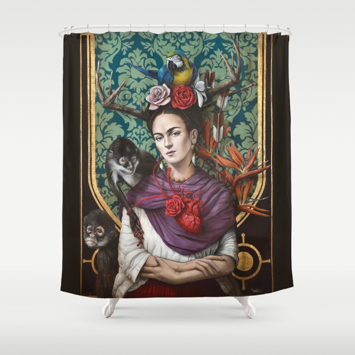 Frida Kahlo Shower Curtain By Sophiewilkins Society6 Frida Kahlo Shower Curtain
