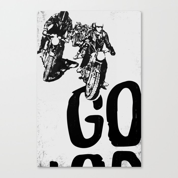 The Horde Motorcycle Art Print Canvas Print