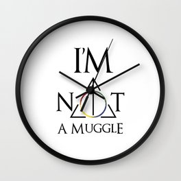I'm not a muggle Wall Clock