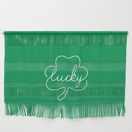 Lucky shamrock one line style Wall Hanging