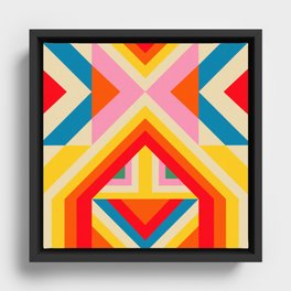 Triangles Framed Canvas